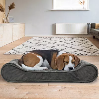 FurHaven Dog Minky Velvet Orthopedic Luxe Lounger Bed - Medium, Large, Giant, Jumbo, Jumbo Plus - Image 2