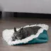 FurHaven Convertible Self-Warming Cuddle Pet Bed, Rainbow, Silver, Gray, Spruce, Small, Large image thumbnail 3