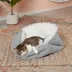 FurHaven Convertible Self-Warming Cuddle Pet Bed, Rainbow, Silver, Gray, Spruce, Small, Large image thumbnail 2