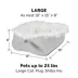 FurHaven Convertible Self-Warming Cuddle Pet Bed, Rainbow, Silver, Gray, Spruce, Small, Large image thumbnail 3