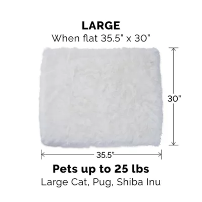 FurHaven Convertible Self-Warming Cuddle Pet Bed, Rainbow, Silver, Gray, Spruce, Small, Large - Image 4