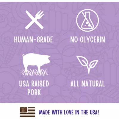 Full Moon All Life Stages Natural Jerky Dog Treat - Pork 10 oz - Image 4
