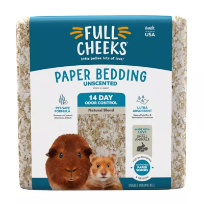 Full Cheeks® Odor Control Small Pet Paper Bedding - Natural & White - Image 1