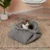 FurHaven Convertible Self-Warming Cuddle Pet Bed, Rainbow, Silver, Gray, Spruce, Small, Large image thumbnail 3