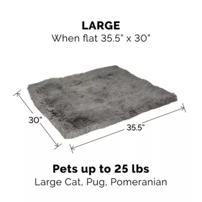 FurHaven Convertible Self-Warming Cuddle Pet Bed, Rainbow, Silver, Gray, Spruce, Small, Large - Image 4