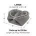 FurHaven Convertible Self-Warming Cuddle Pet Bed, Rainbow, Silver, Gray, Spruce, Small, Large image thumbnail 5