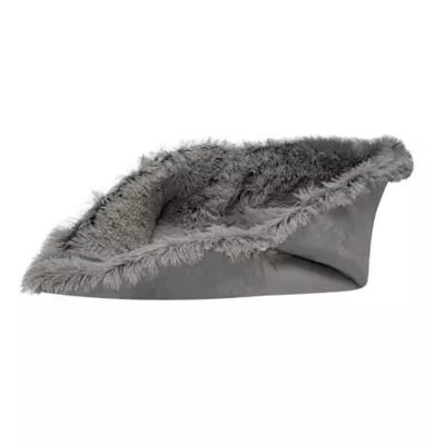 FurHaven Convertible Self-Warming Cuddle Pet Bed, Rainbow, Silver, Gray, Spruce, Small, Large - Image 7