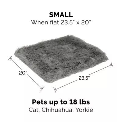 FurHaven Convertible Self-Warming Cuddle Pet Bed, Rainbow, Silver, Gray, Spruce, Small, Large - Image 4