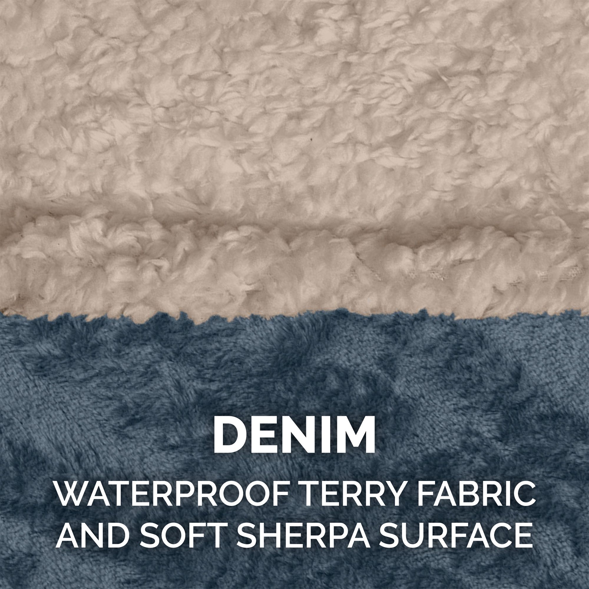 FurHaven Pet Soft-Edge Warming Waterproof Blanket - Cozy Denim - thumbnail 2