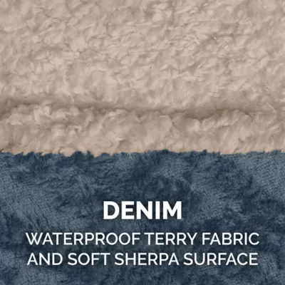 FurHaven Pet Soft-Edge Warming Waterproof Blanket - Cozy Denim - Image 2