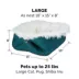 FurHaven Convertible Self-Warming Cuddle Pet Bed, Rainbow, Silver, Gray, Spruce, Small, Large image thumbnail 5