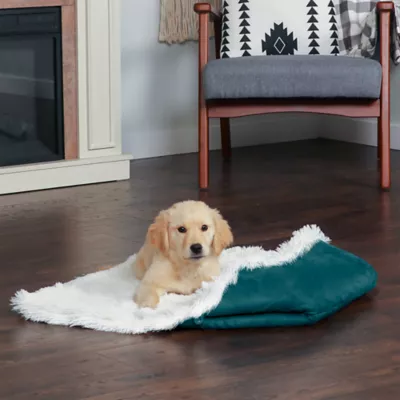 FurHaven Convertible Self-Warming Cuddle Pet Bed, Rainbow, Silver, Gray, Spruce, Small, Large - Image 6