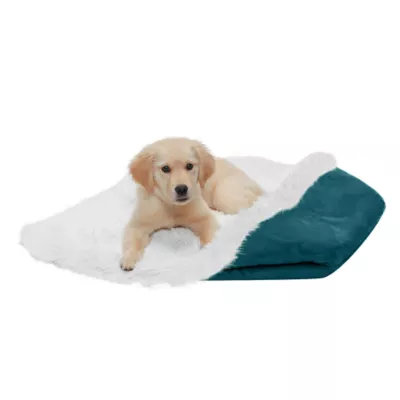 FurHaven Convertible Self-Warming Cuddle Pet Bed, Rainbow, Silver, Gray, Spruce, Small, Large - Image 9