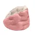 FurHaven Pet Minky Faux Fur & Velvet Calming Hug Bed - Pink, Gray, Small, Medium image thumbnail 4