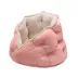 FurHaven Pet Minky Faux Fur & Velvet Calming Hug Bed - Pink, Gray, Small, Medium image thumbnail 5