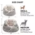 FurHaven Pet Minky Faux Fur & Velvet Calming Hug Bed - Pink, Gray, Small, Medium image thumbnail 3