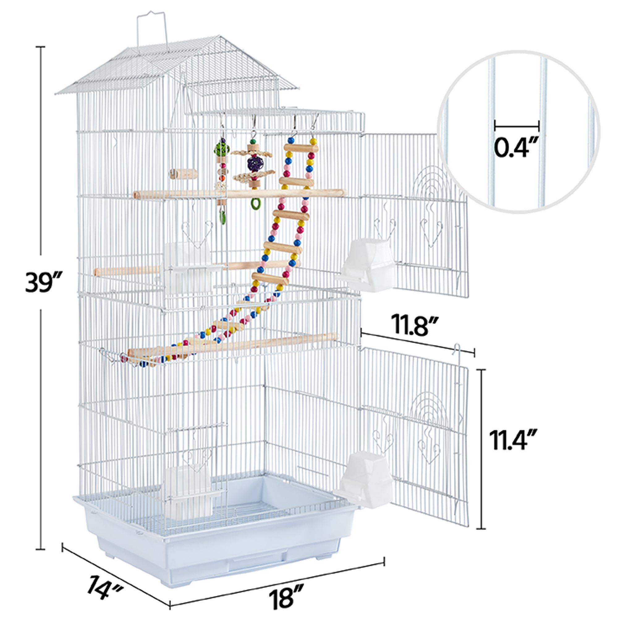Yaheetech Large Pet Bird Cage for Large Birds - thumbnail 2