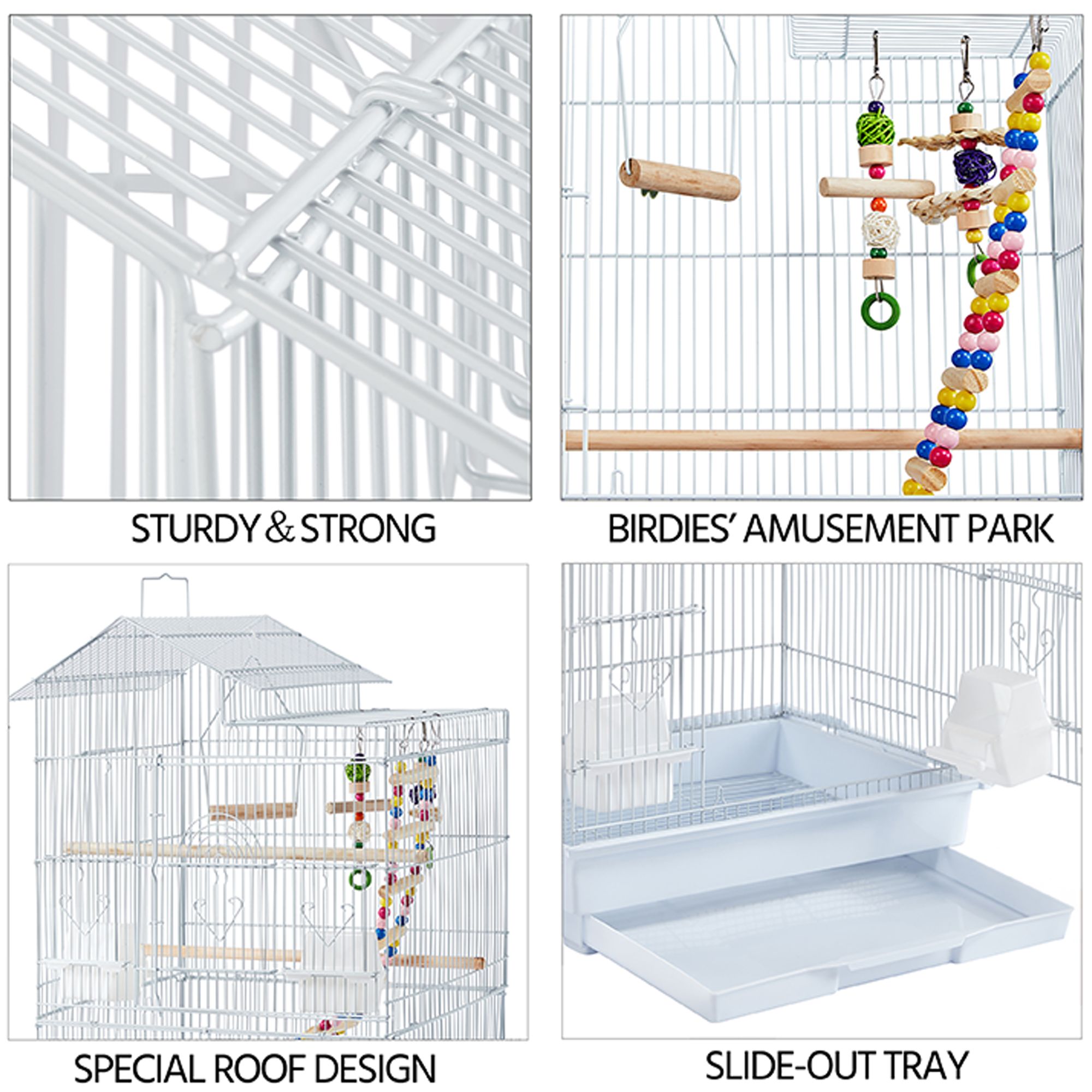 Yaheetech Large Pet Bird Cage for Large Birds - thumbnail 4