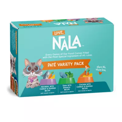 Love, Nala Adult Cat Pate Variety Pack 12 CT - Image 1