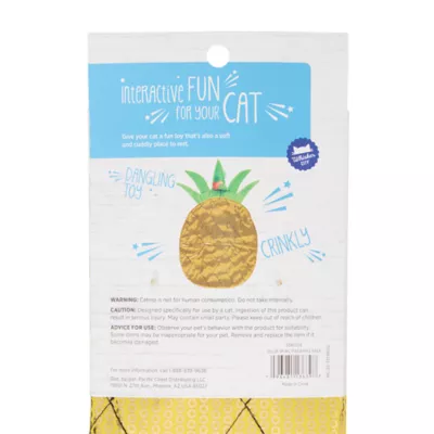 Whisker City® Pineapple Crinkle Sack Cat Toy - Image 4