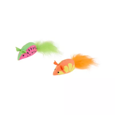 Whisker City® Fruit Mice Cat Toys 2-Pack - Image 1