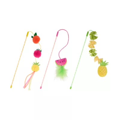 Whisker City® Fruit Teasers Cat Toys 3-Pack - Image 1