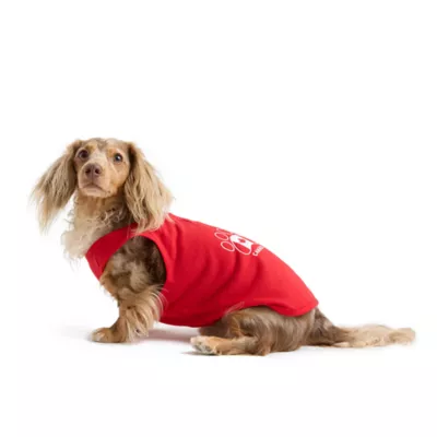 HOTEL DOGGY Flag & Paw Red Dog Tank Top - Image 2