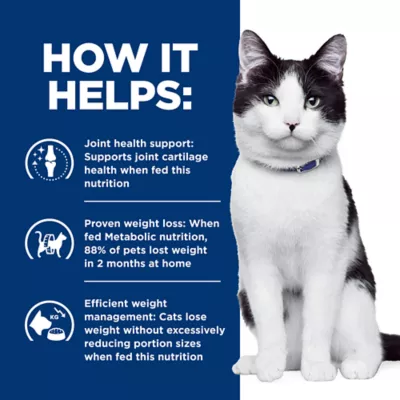 Hill's Prescription Diet Metabolic Weight Management + Joint Adult Dry Cat Food - Image 4