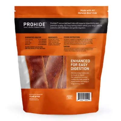 ProHide Highly Digestible Raw Hide Adult Dog Chews - Beef & Sweet Potato Chips - Image 2