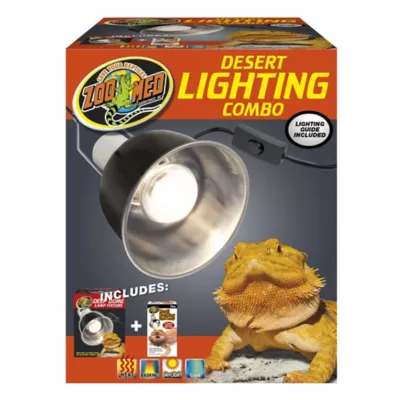 Zoo Med Desert Lighting Combo Pack Reptile Fixture & Bulb - Image 1