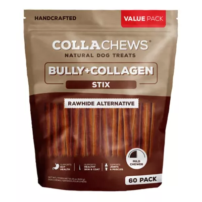 Collachews Adult Dog Chews - Bully Stick 60 ct - Image 1