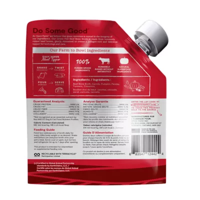 Open Farm Grain Free All Life Stages Wet Cat Topper - Human Grade, Bone Broth, 12 oz - Image 2