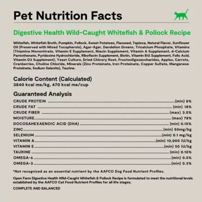 Open Farm Digestive Health All Life Stages Wet Cat Food - Grain Free, Pate, 2.8 oz - Image 5