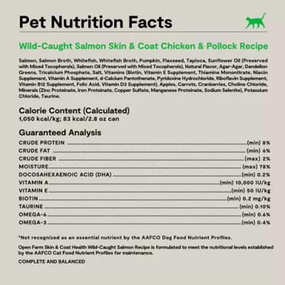Open Farm Skin & Coat All Life Stages Wet Cat Food - Grain Free, Pate, 2.8 oz - Image 5
