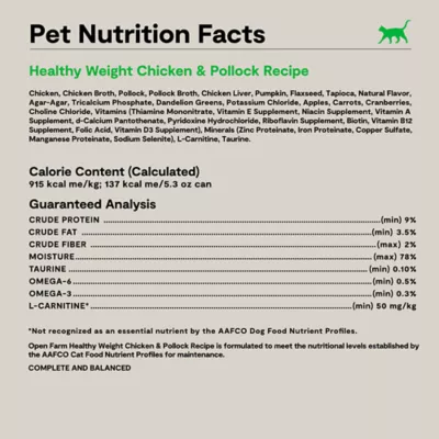 Open Farm Healthy Weigt All Life Stages Wet Cat Food - Grain Free, Pate, 2.8 oz - Image 5
