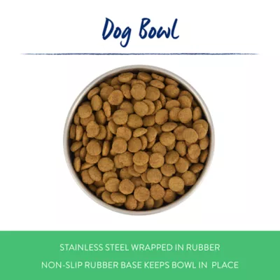 Top Paw® Stainless Steel Black Rubber Dog Bowl 12oz, 27oz - Image 2