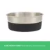 Top Paw® Stainless Steel Black Rubber Dog Bowl 12oz, 27oz image thumbnail 3