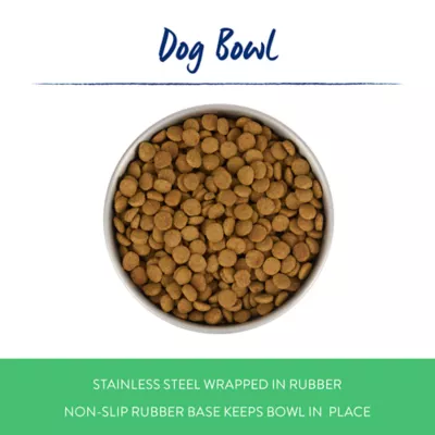 Top Paw® Stainless Steel Black Rubber Dog Bowl - Image 2