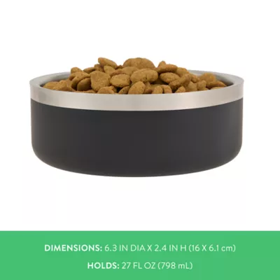 Top Paw® Insulated Stainless Steel Dog Bowl 27 FL OZ - Image 4