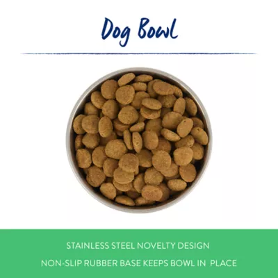 Top Paw® Stainless Steel Bone Print Dog Bowl 12oz, 27oz - Image 2