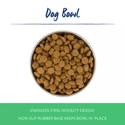 Top Paw® Stainless Steel Bone Print Dog Bowl 12oz, 27oz - Image 2