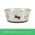 Top Paw® Stainless Steel Bone Print Dog Bowl 12oz, 27oz image thumbnail 3