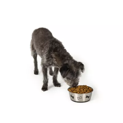 Top Paw® Stainless Steel Bone Print Dog Bowl 12oz, 27oz - Image 6