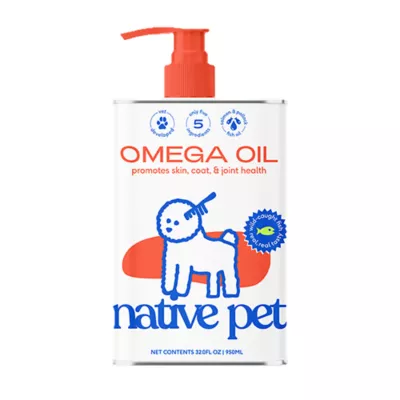 Native Pet Dog Omega-3 Fish Oil & Alaskan Salmon Oil Skin & Coat Health Supplement- 8, 16 & 32 fl oz - Image 1