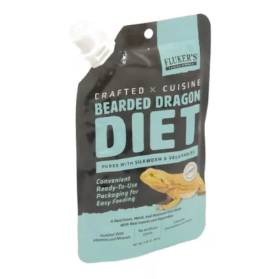  Fluker's® Bearded Dragon Silkworm and Veggie Puree Diet - Reptile Food Pouch - 2.82 oz - Image 3