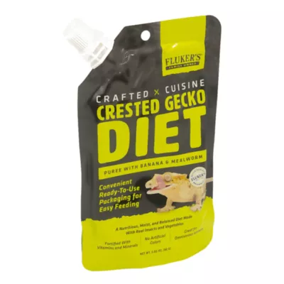 Fluker's® Crested Gecko Banana & Mealworm Puree Diet - Reptile Food Pouch - 2.82 oz - Image 3