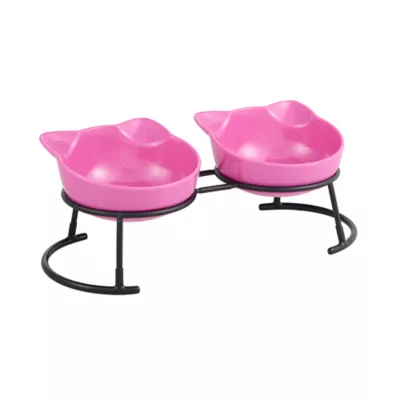 Whisker City® Cat Motif Double Diner Bowls - Image 3