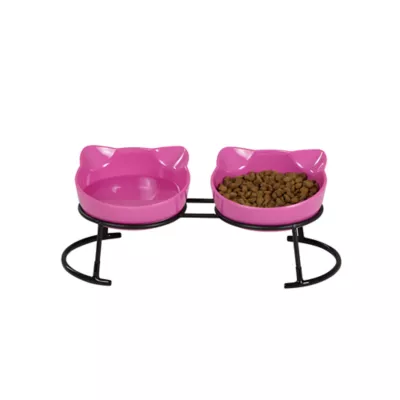 Whisker City® Cat Motif Double Diner Bowls - Image 4