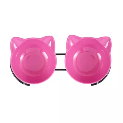 Whisker City® Cat Motif Double Diner Bowls - Image 7