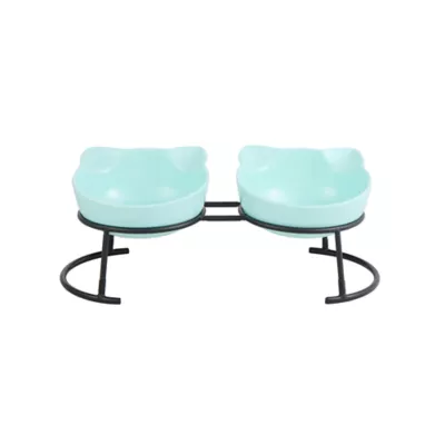 Whisker City® Cat Motif Double Diner Bowls - Image 1